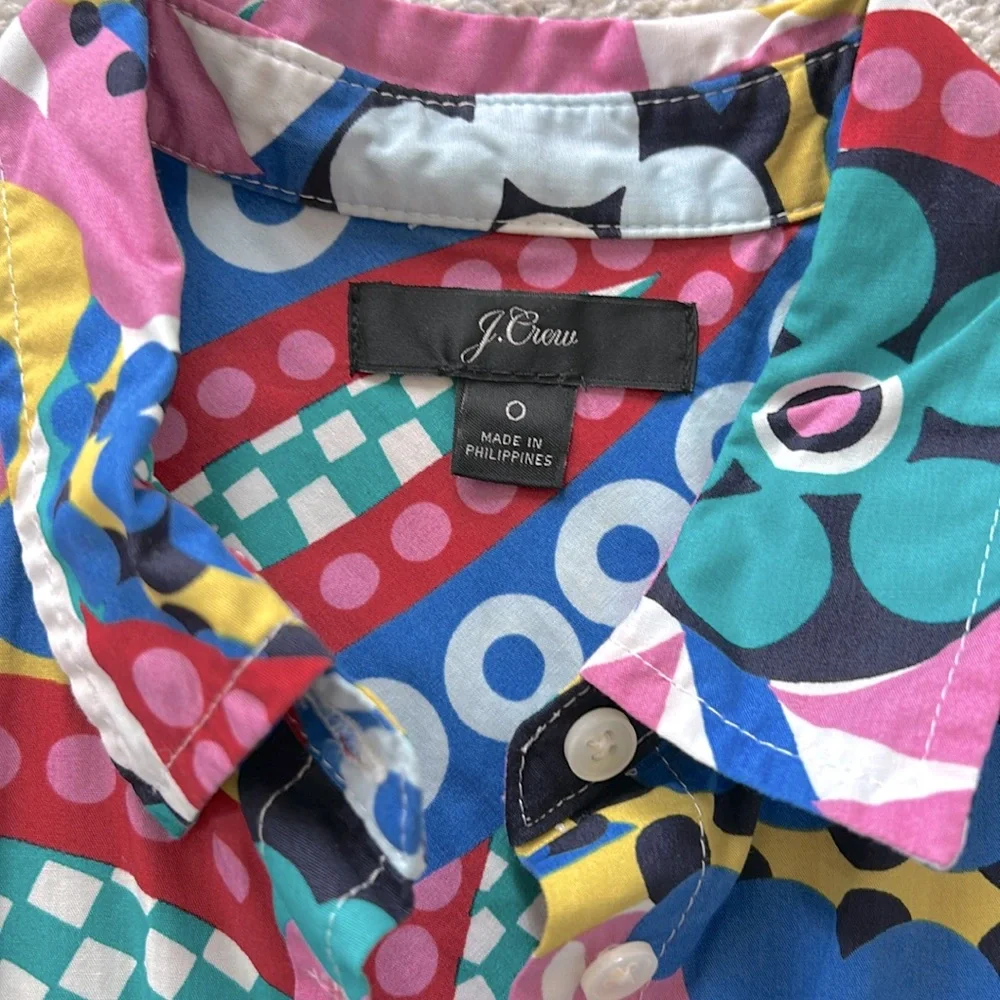 J. Crew Classic Fit Boy Shirt in Ratti Kaleidoscope Floral - Picture 6 of 7